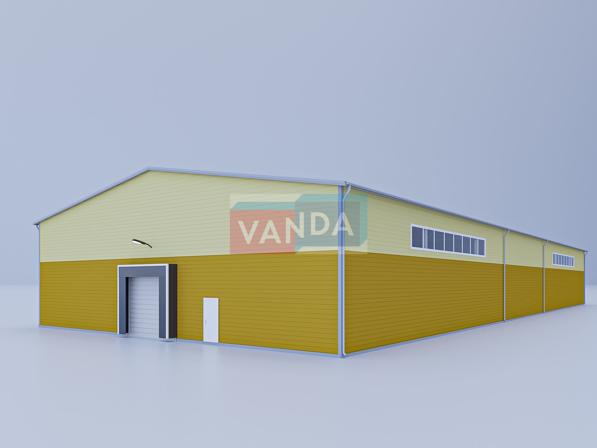 Ангар из сэндвич панелей 60х24